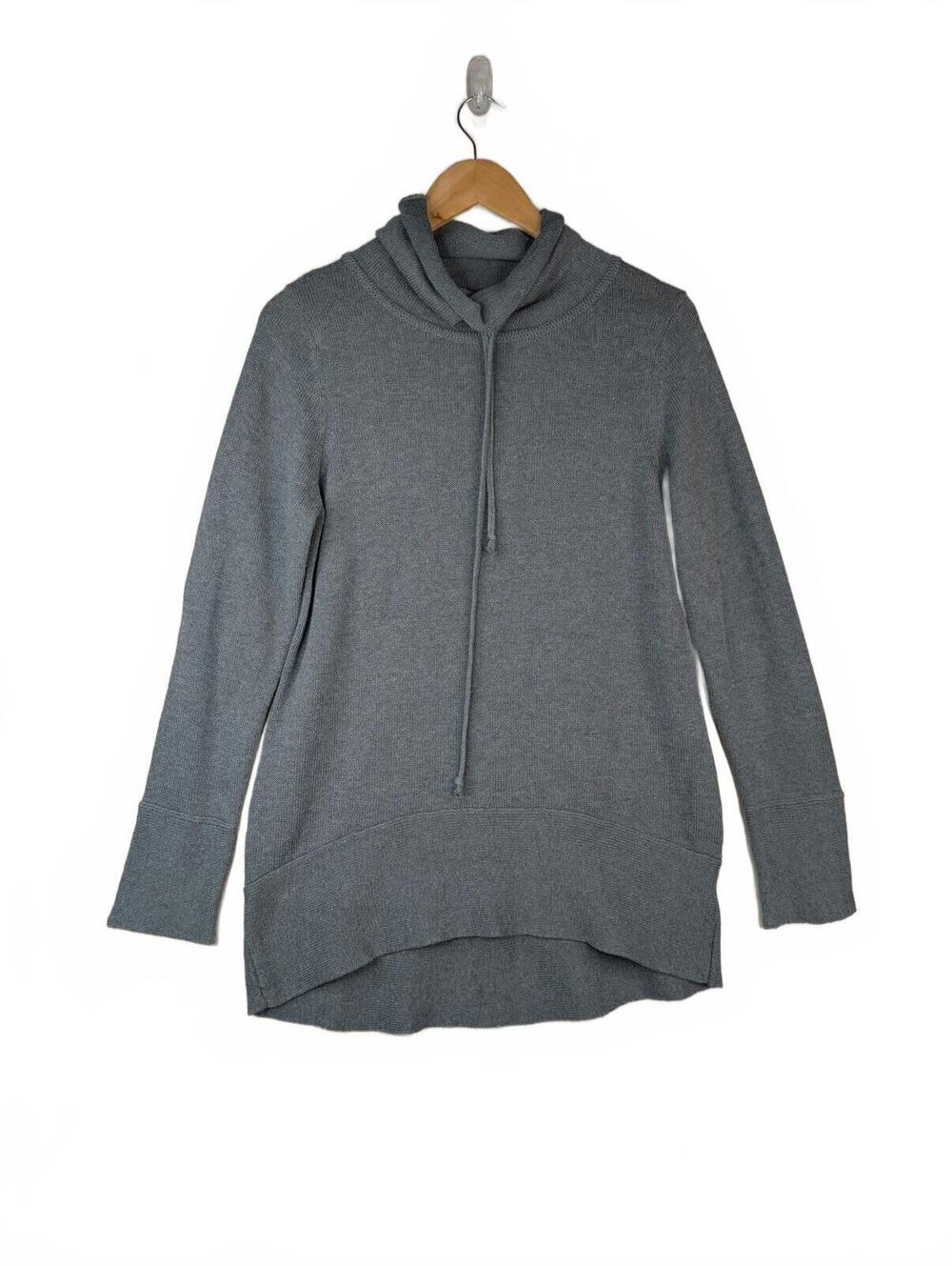 NWT Dakini Gray Funnel Neck Pullover Sweater Tunic Women's Medium